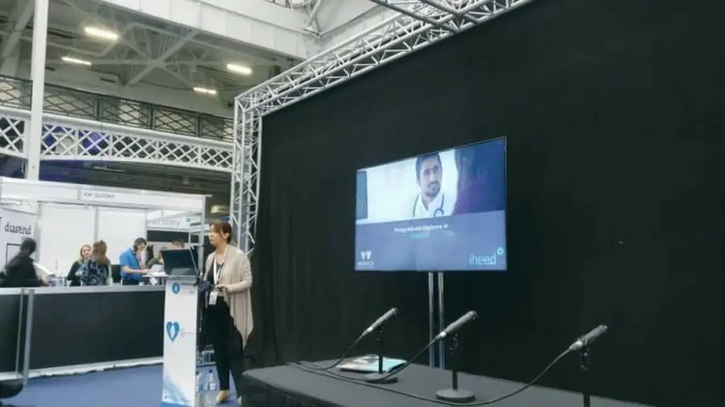Director of Global Marketing at iheed, Rebecca Patterson talking about the diploma and innovative medical education.
